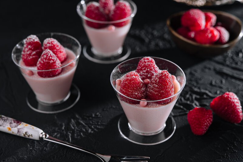 PANNA COTTA zmeură